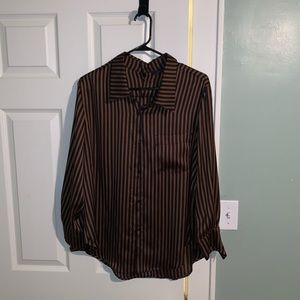 ZARA Stripes Pajama Blouse (NWT)